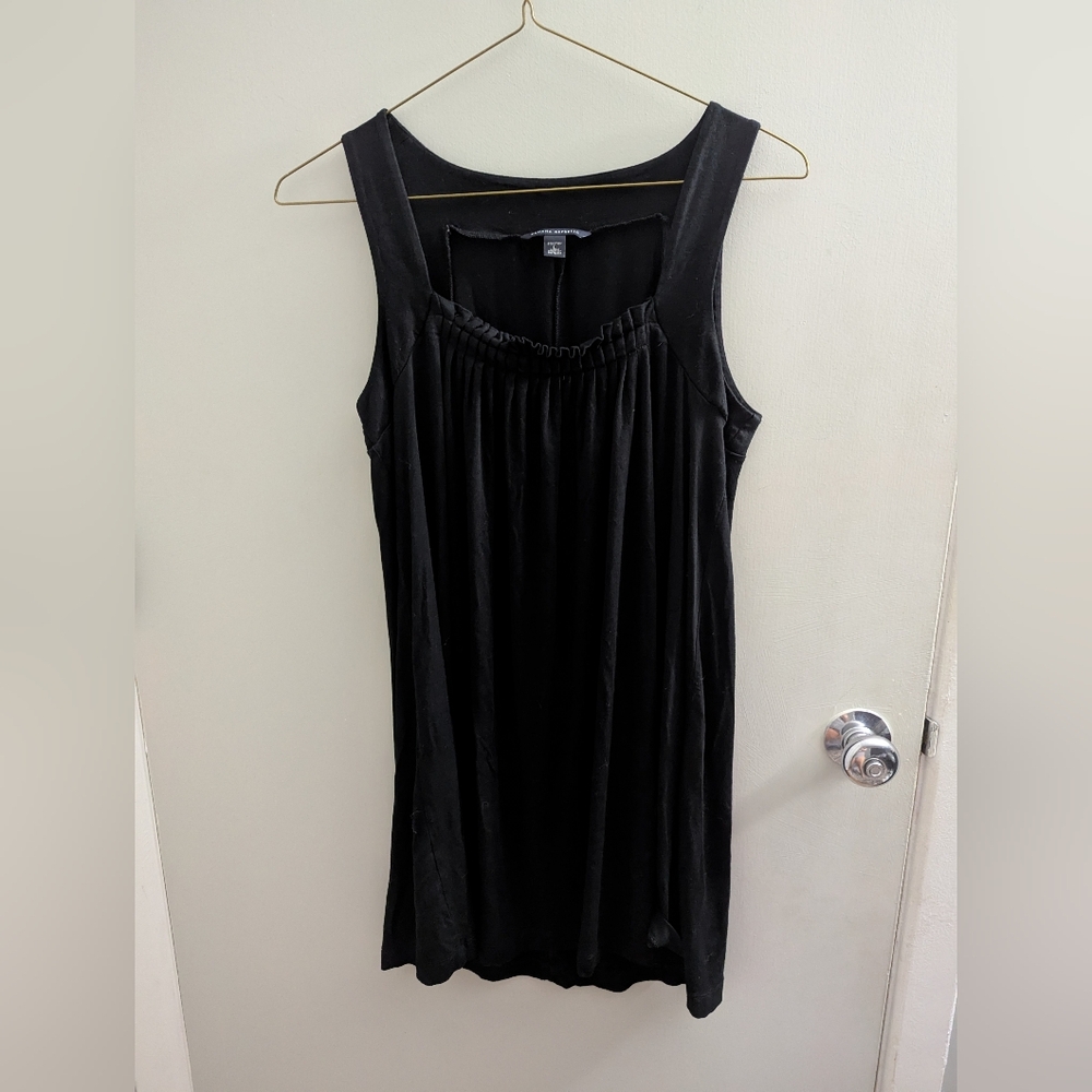 Banana Republic Large EUC Stretch Flowy Dress Little Black Dress Summer Lbd Cute